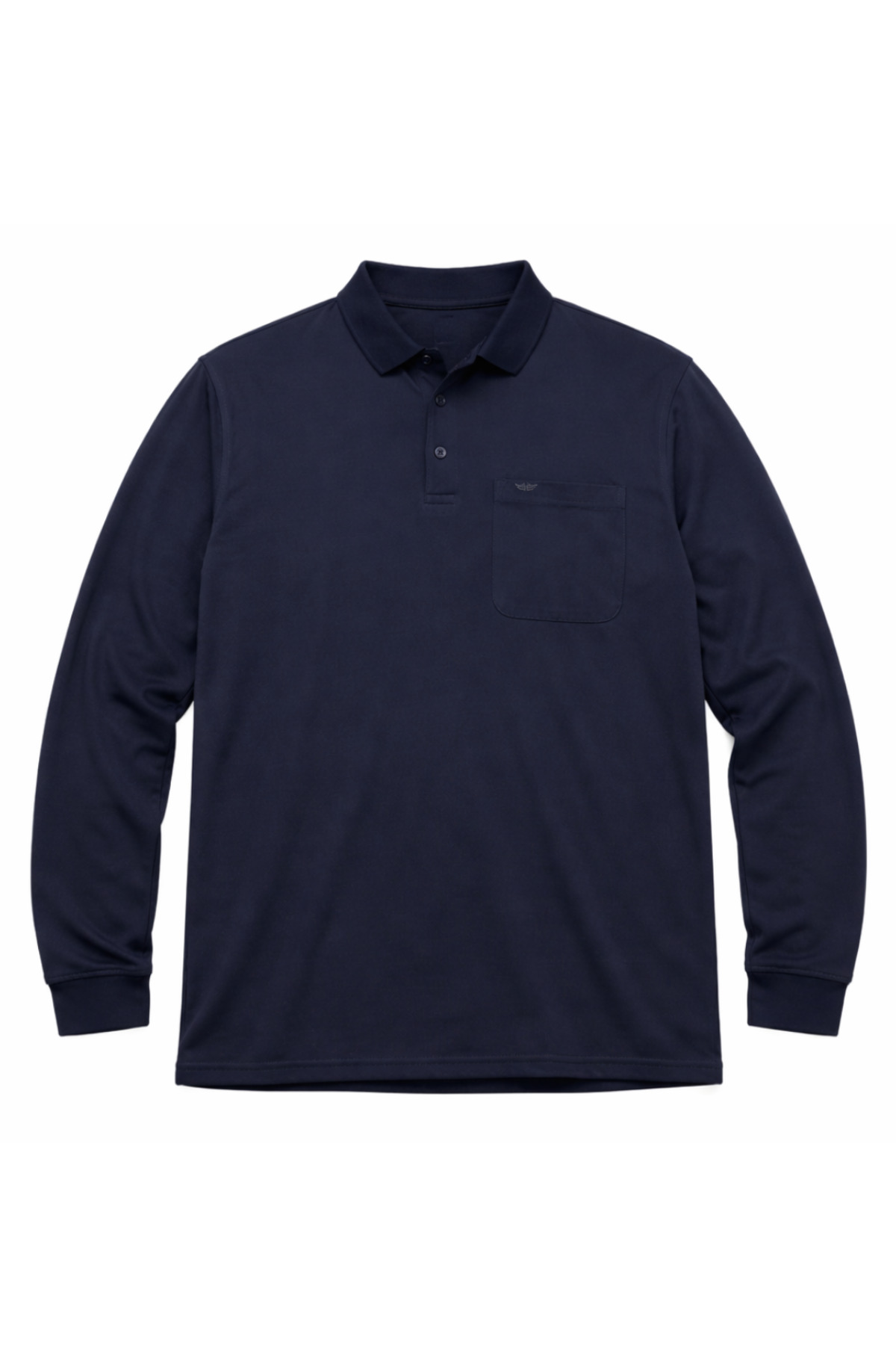 BattalModa Erkek Büyük Beden Lacivert Polo Yaka Pike Tişört 3XL-8XL görsel 4