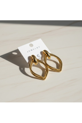 ELMERIAJEWELRY Damla Form Çoklu Halka Küpe