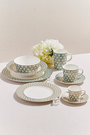 Paşabahçe Venezia Porselen Yemek Tabağı Yeşil