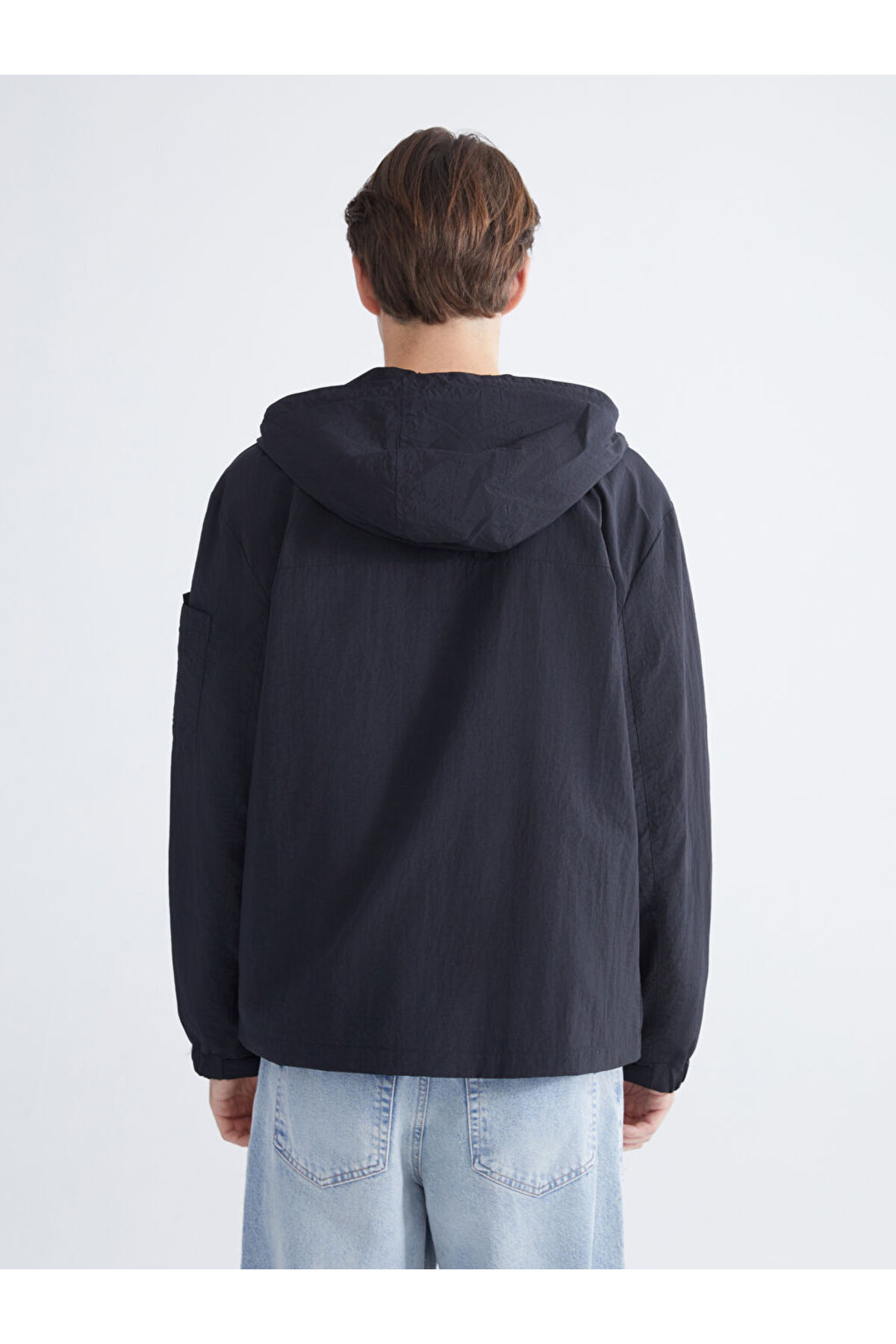 بارانی مردانه Black Standard Fit — رنگارنگ TYCB5B396719D7C8C03DF7100 — تصویر 5 از 7