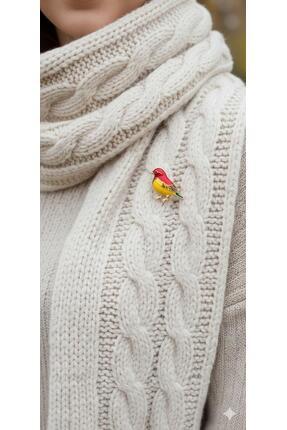 Sâden Collection Zarif Kuş Figürlü Tasarım Broş