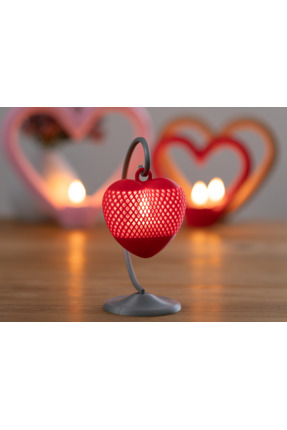 Silva Co Mini Kalp Işıklı, Romantik Masa Dekoru, Led Mum Hediyeli