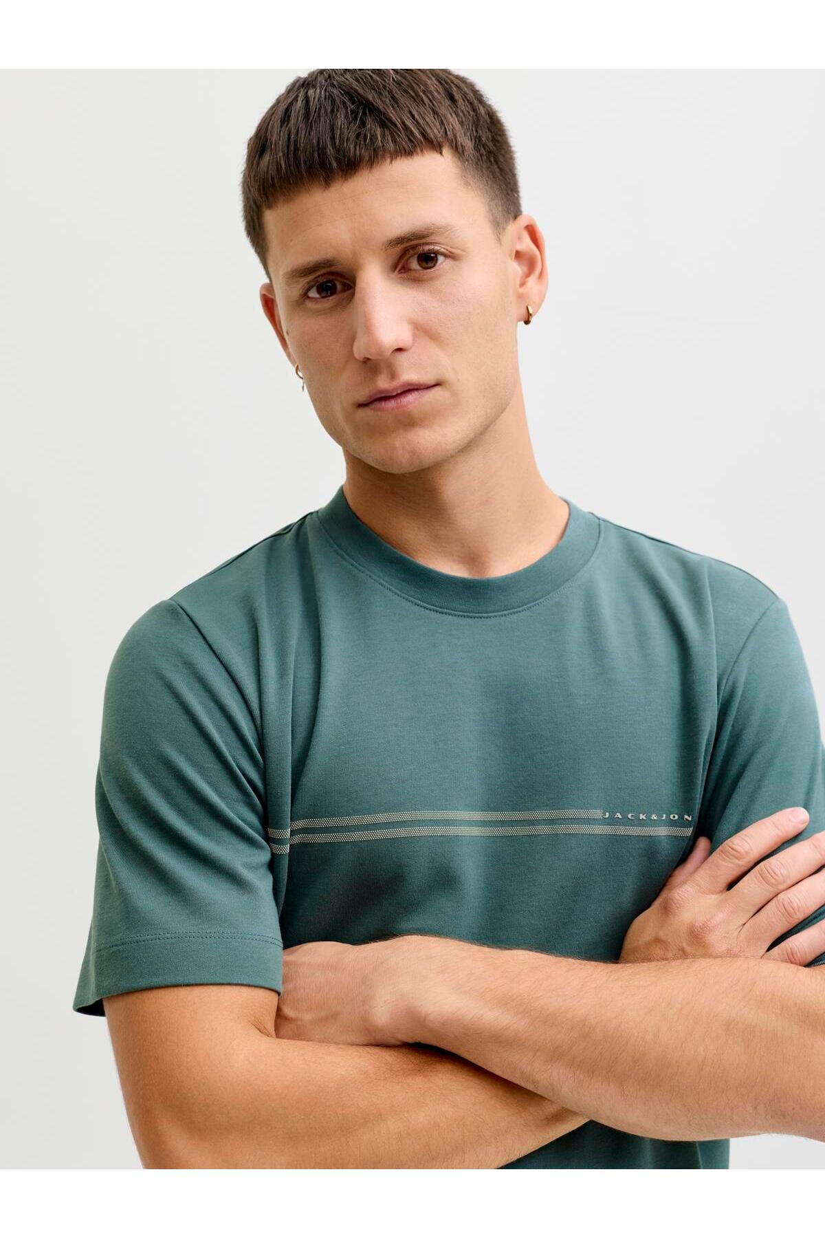 تیشرت مردانه طرح دار آستین کوتاه | جک اند جونز Jack & Jones 12289936 - تصویر 4