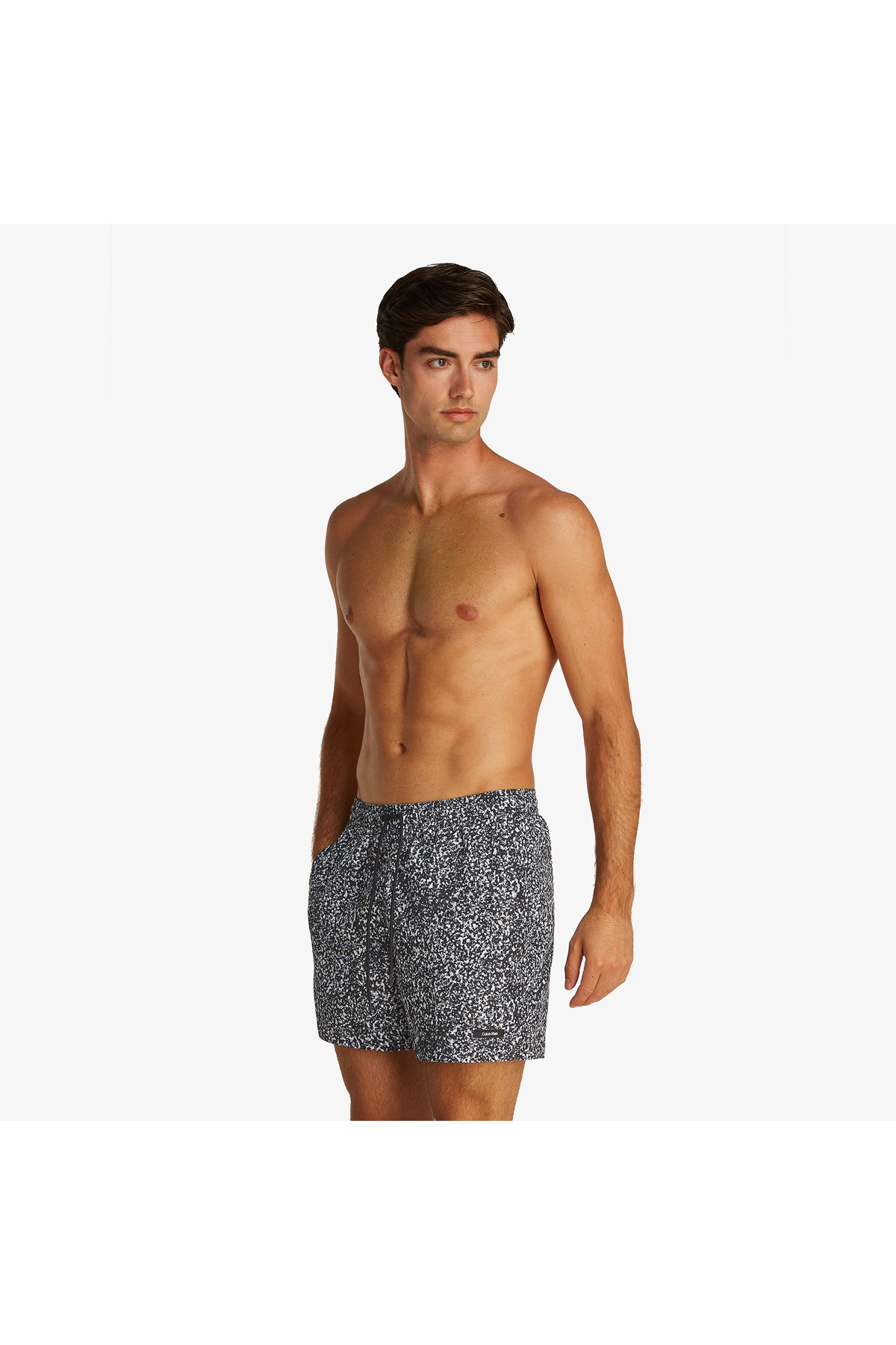 کلوین کلاین لباس شنا مردانه مشکی متوسط ​​با بند کشی