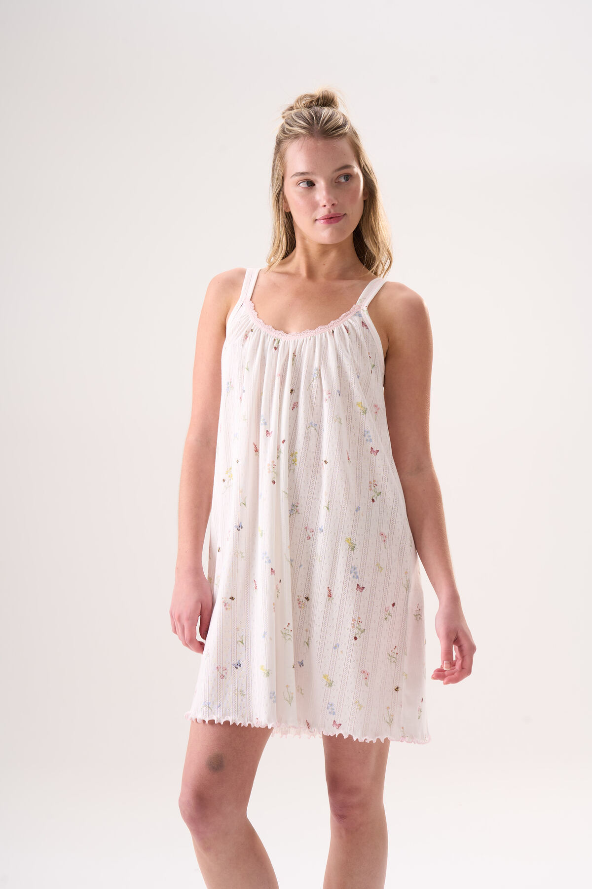 Etoile %100 Pamuk İp Askılı Yazlık Kadın Elbise 26007