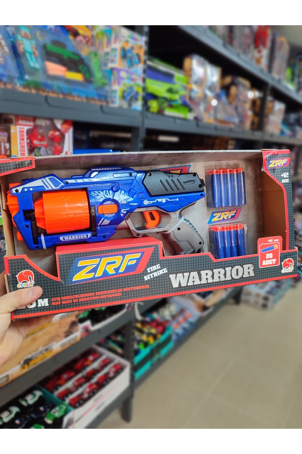 VARDEM OYUNCAK ZRF Warrior Fire Strike Dart Tabancası - 20 Metre