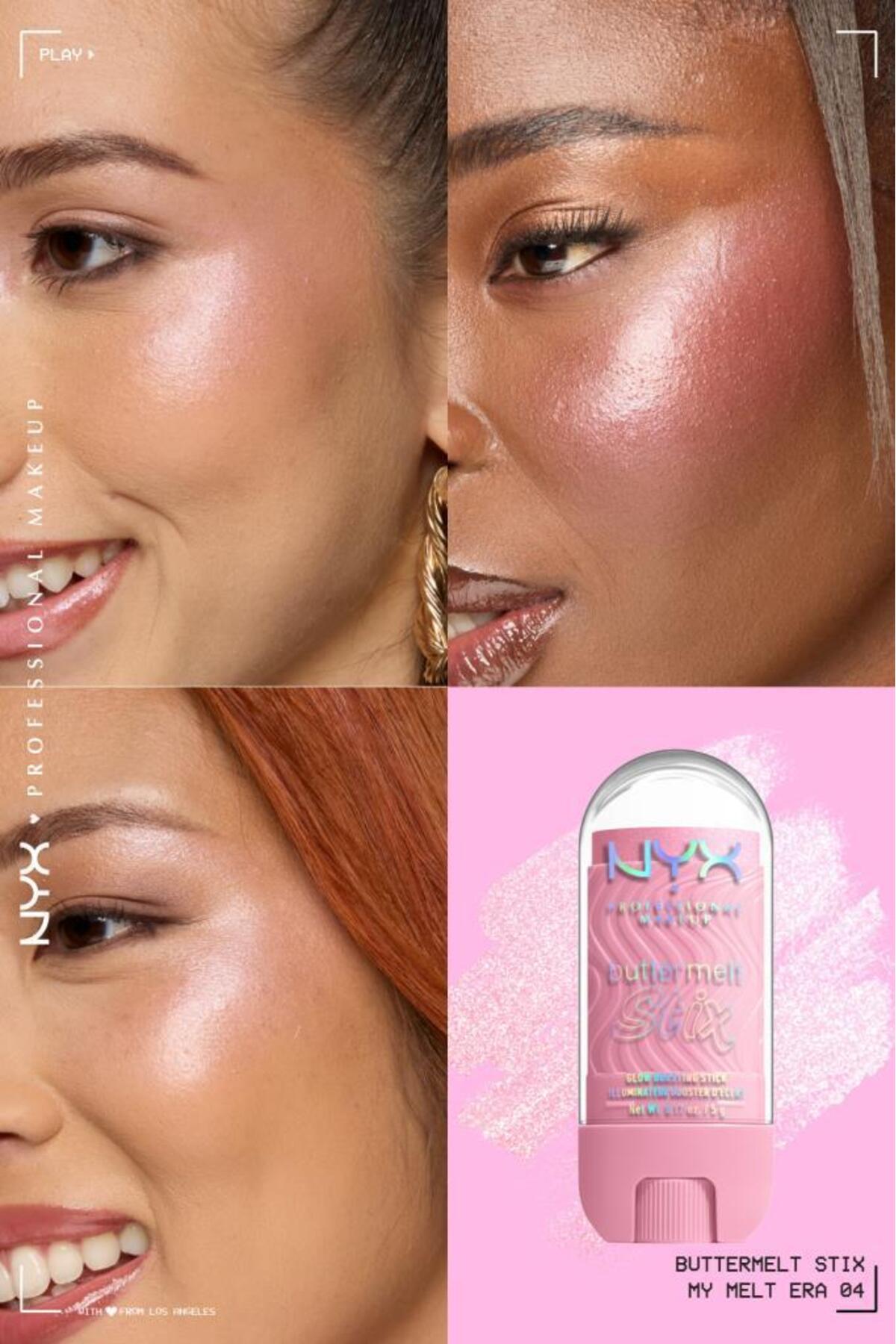 Buttermelt Stix Highlighter - Kremsi Stick Aydınlatıcı 04 - My Melt Era — صورتی NYXBUTTERMELTSTIX — تصویر 3 از 9