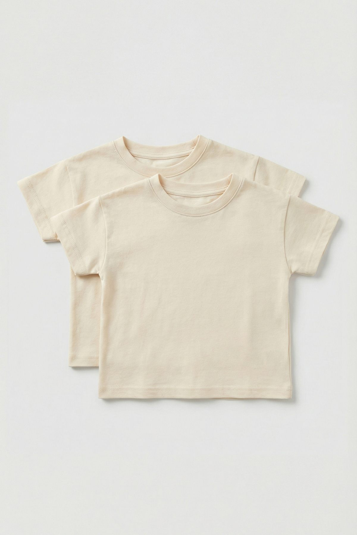 Abruzzo 2'li Set Pamuklu Bebek Tişört Kısa Kollu Rahat Kalıp 0-3 Yaş fotoğrafı 7 (önizleme)