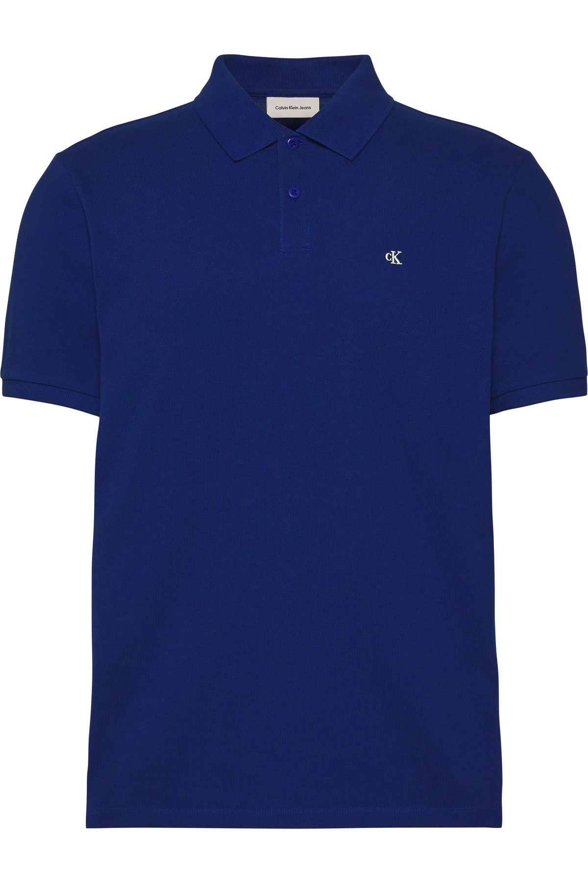 کلوین کلاین تی‌شرت یقه پولو آبی طرح مونوگرام SS Pique مردانه