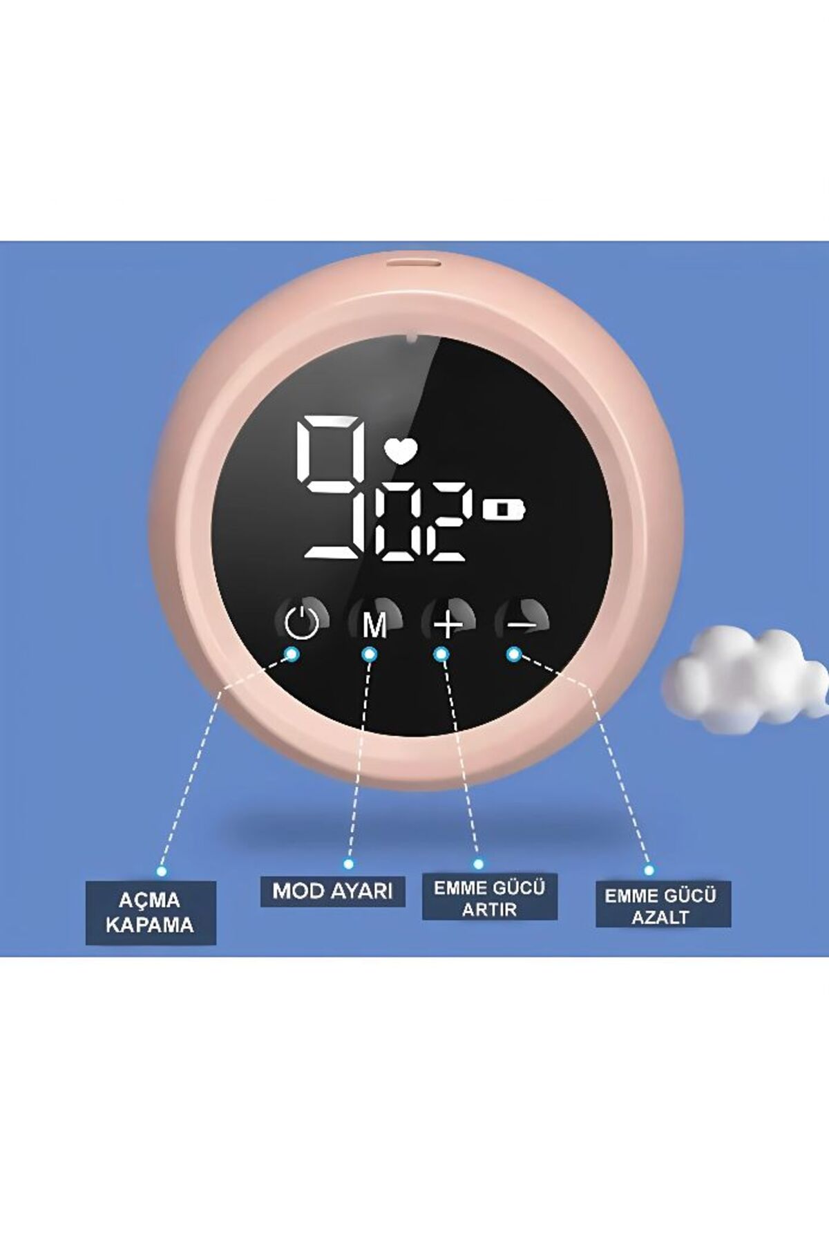MorBebe Tek Elektrikli Göğüs Pompası I Elektrikli Süt Pompası ISüt Sağma Makinesi I Anne Sütü Sağma Pompası fotoğrafı 5 (önizleme)