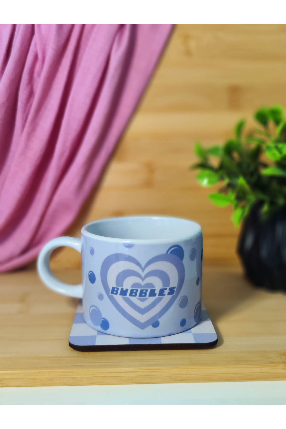 kuttuushop Powerpuff Girls Bubbles Kupa Küçük Bardak Kahve Çay Fincanı ve Bardak Altı fotoğrafı 3 (önizleme)