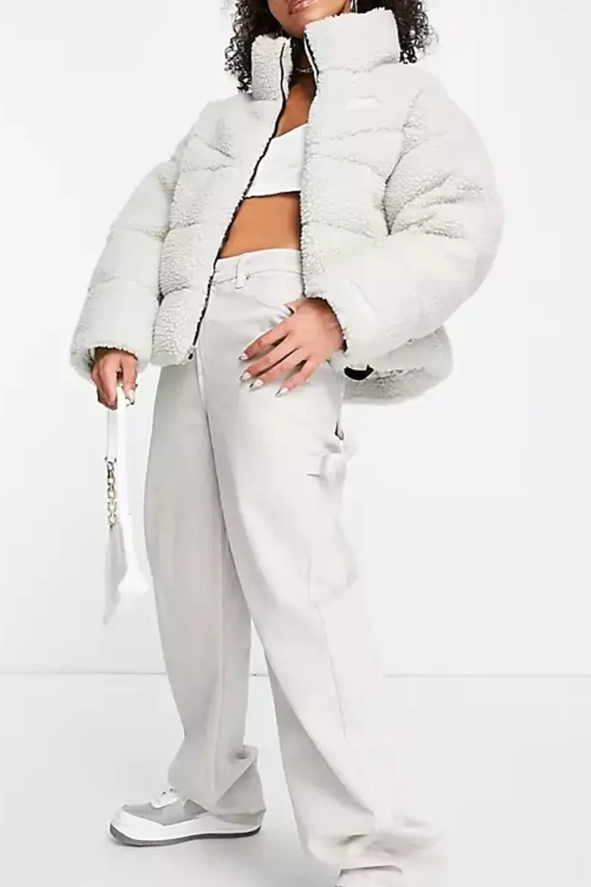 Nike Sportswear Therma-Fit City City Series Synthetic Fill High-Pile Fleece Full Zip Jacket Sentetik görsel 4