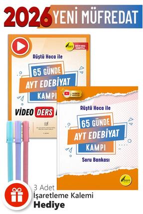 Rüştü Hoca 65 Günde Ayt Edebiyat Ders Notları - 65 Günde AYT Edebiyat Kampı +...