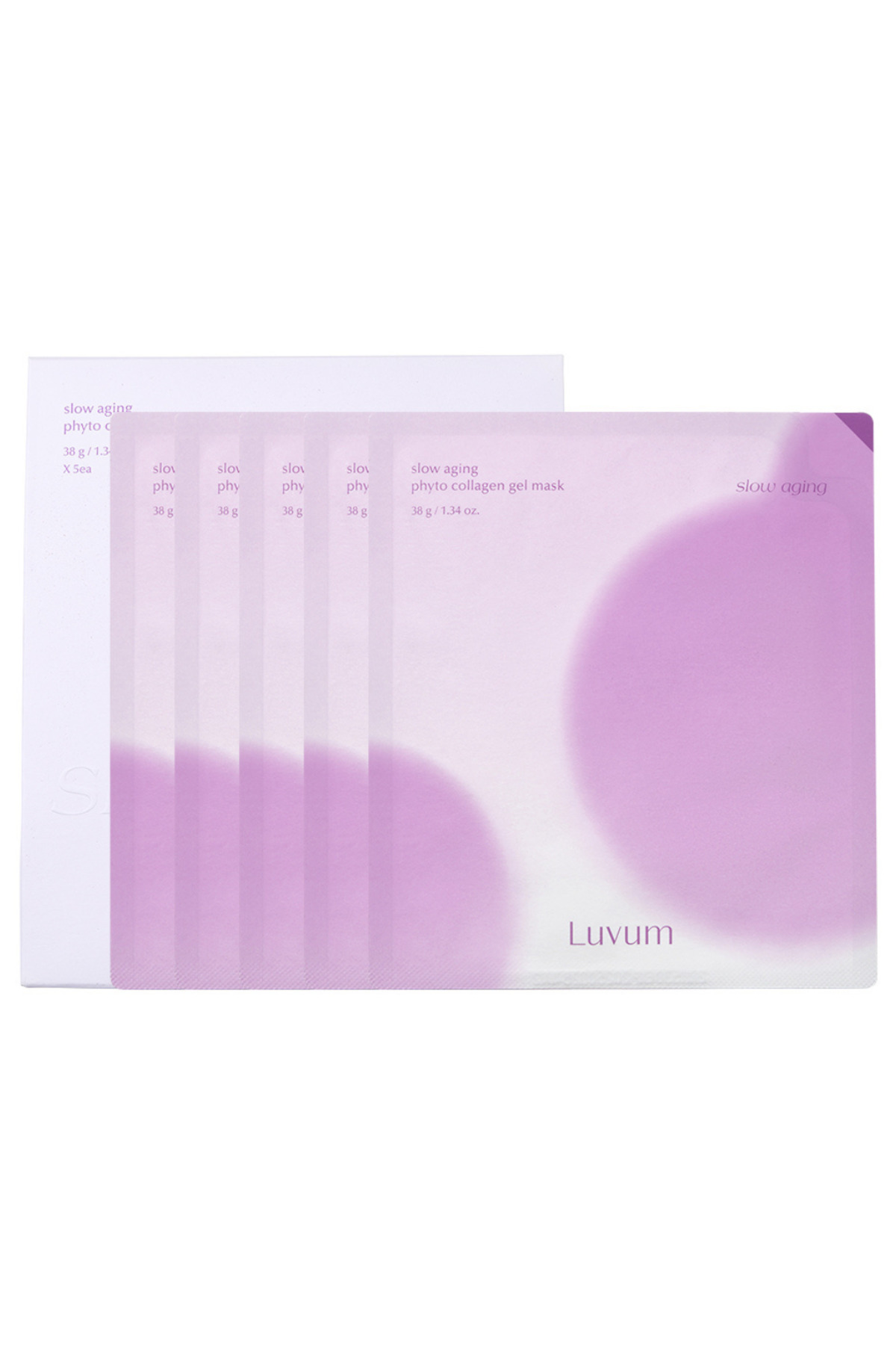 LUVUM Masca Gel pentru fata Slow Aging Phyto Collagen (5 bucati)