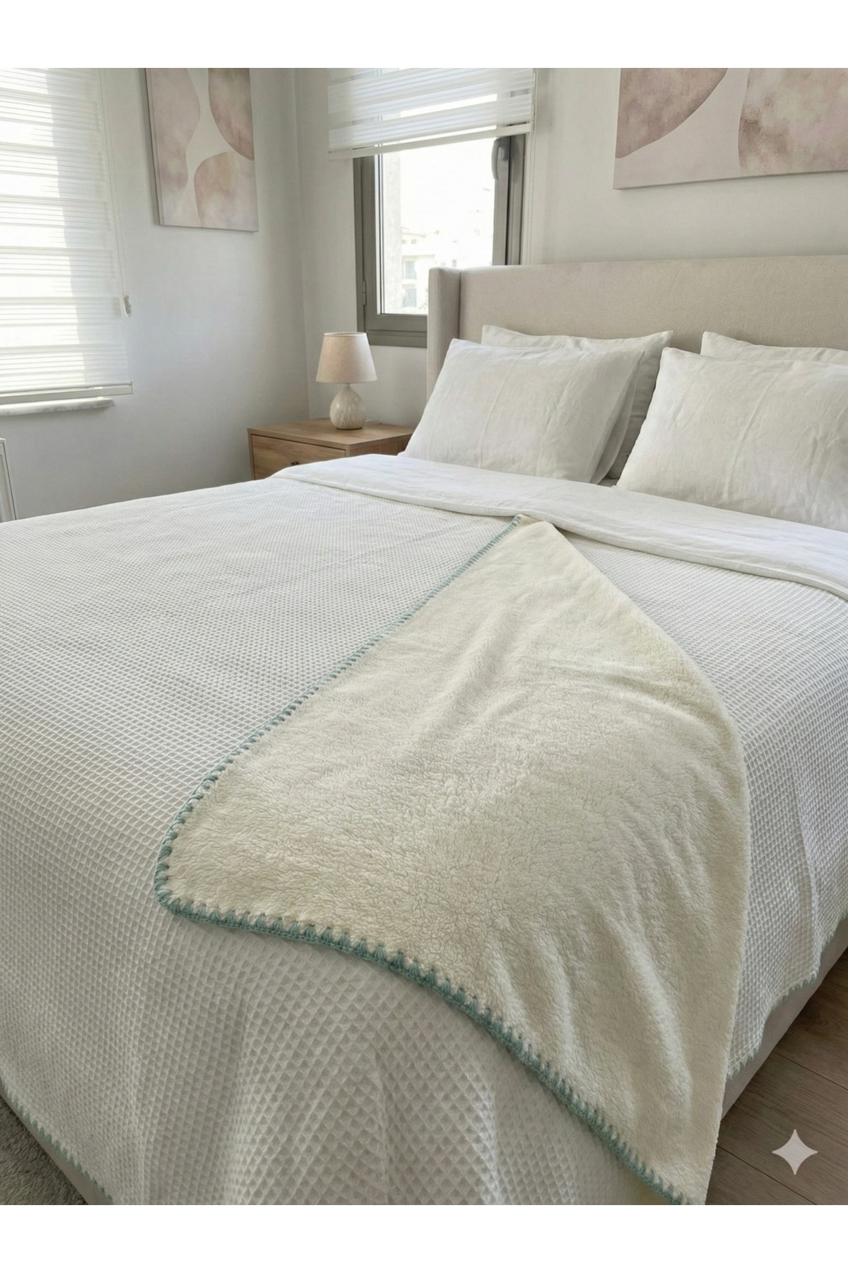 Summer Winter Quilting One Side Quilting One Side Welsoft Sewing Detailed Bedspread