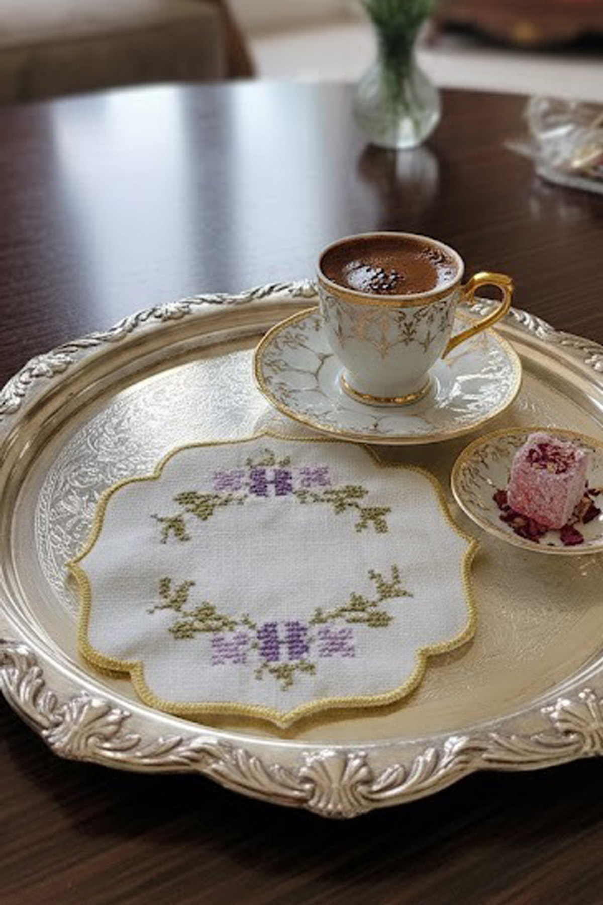 Serving Napkin, Cocktail Napkin, Coffee Side Serving, Coaster 6 Pieces Serving Napkin