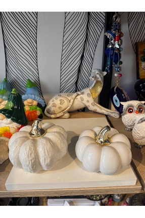 Atak Hediyelik Dekoratif Lüx Porselen 2’li kabak obje