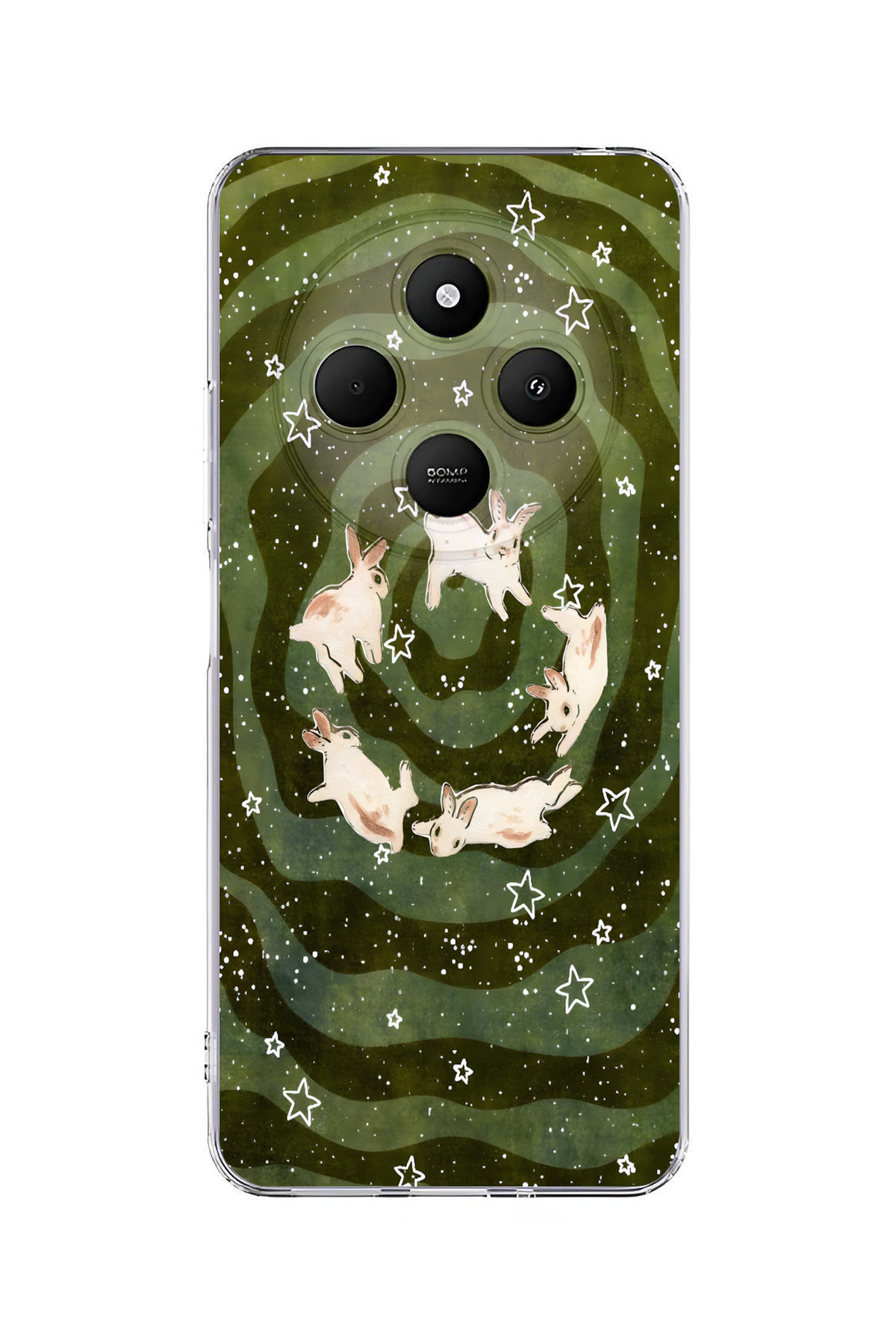 moonset Redmi 14C Uyumlu Baskılı Yumuşak Silikon Şeffaf Telefon Kılıfı