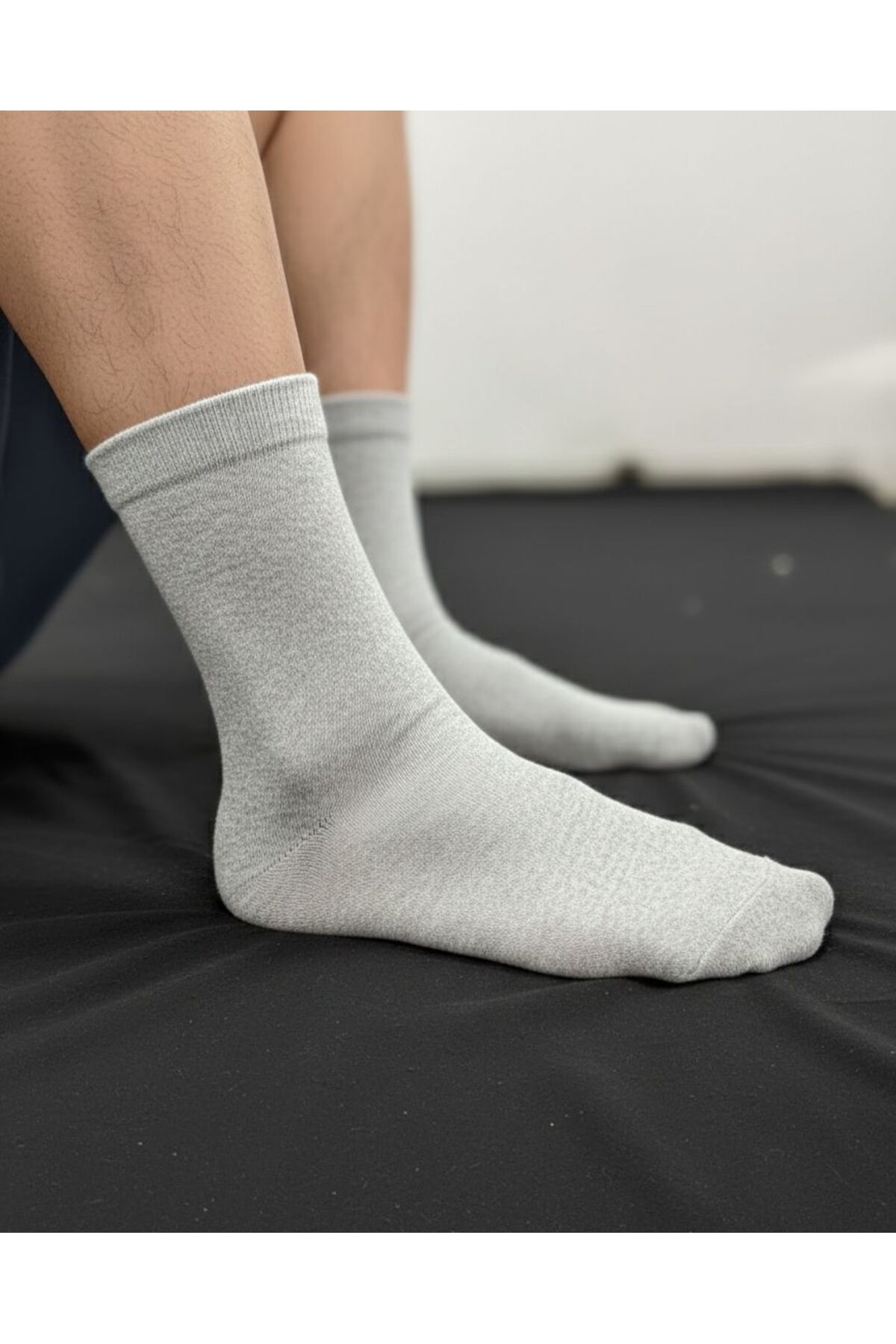 Ay-Ra Collection Unisex Süper Ekonomik Asorti Renkler Pamuklu Desensiz Soket Çorap görsel 4