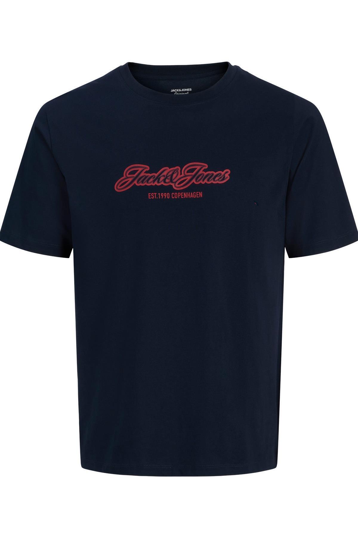 Jack & Jones  Erkek Gögüs Logo Baskili Tisört - Catskill - Görsel 2