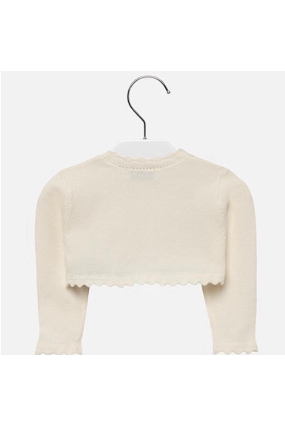 Mayoral Kız Bebek İnce Triko Şık Bolero Ecru fotoğrafı 2 (önizleme)