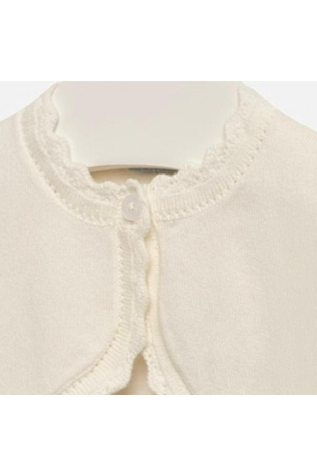 Mayoral Kız Bebek İnce Triko Şık Bolero Ecru fotoğrafı 3 (önizleme)