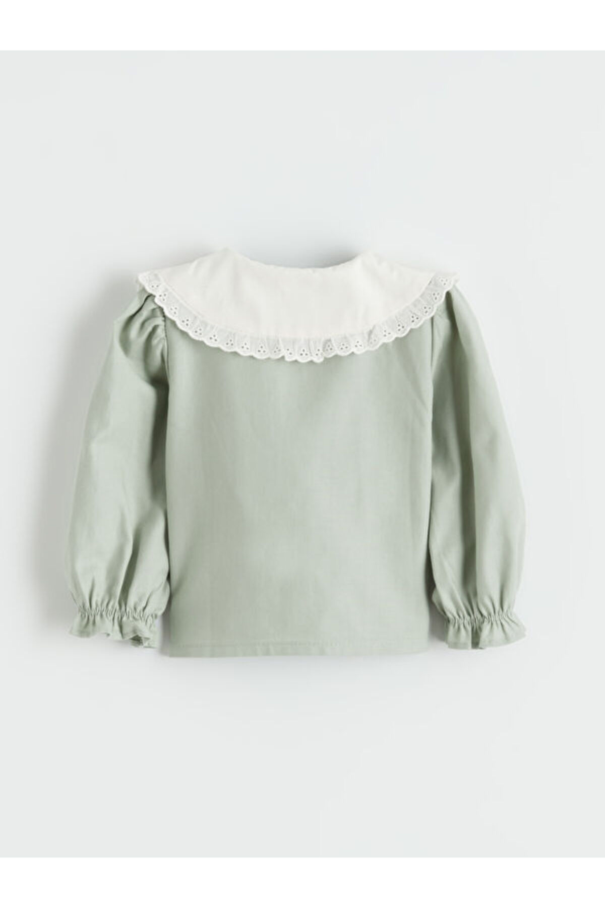 LC Waikiki RMZ GİYİM FARKIYLA Bebe Roba Yaka Nakışlı Kız Bebek Gömlek fotoğrafı 3 (önizleme)