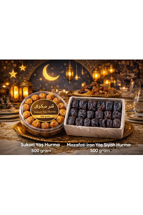İhlas Ramazan Hac Umre Hurma Seti Sukkari Medine + Mazafati İran Yaş Hurma 50...