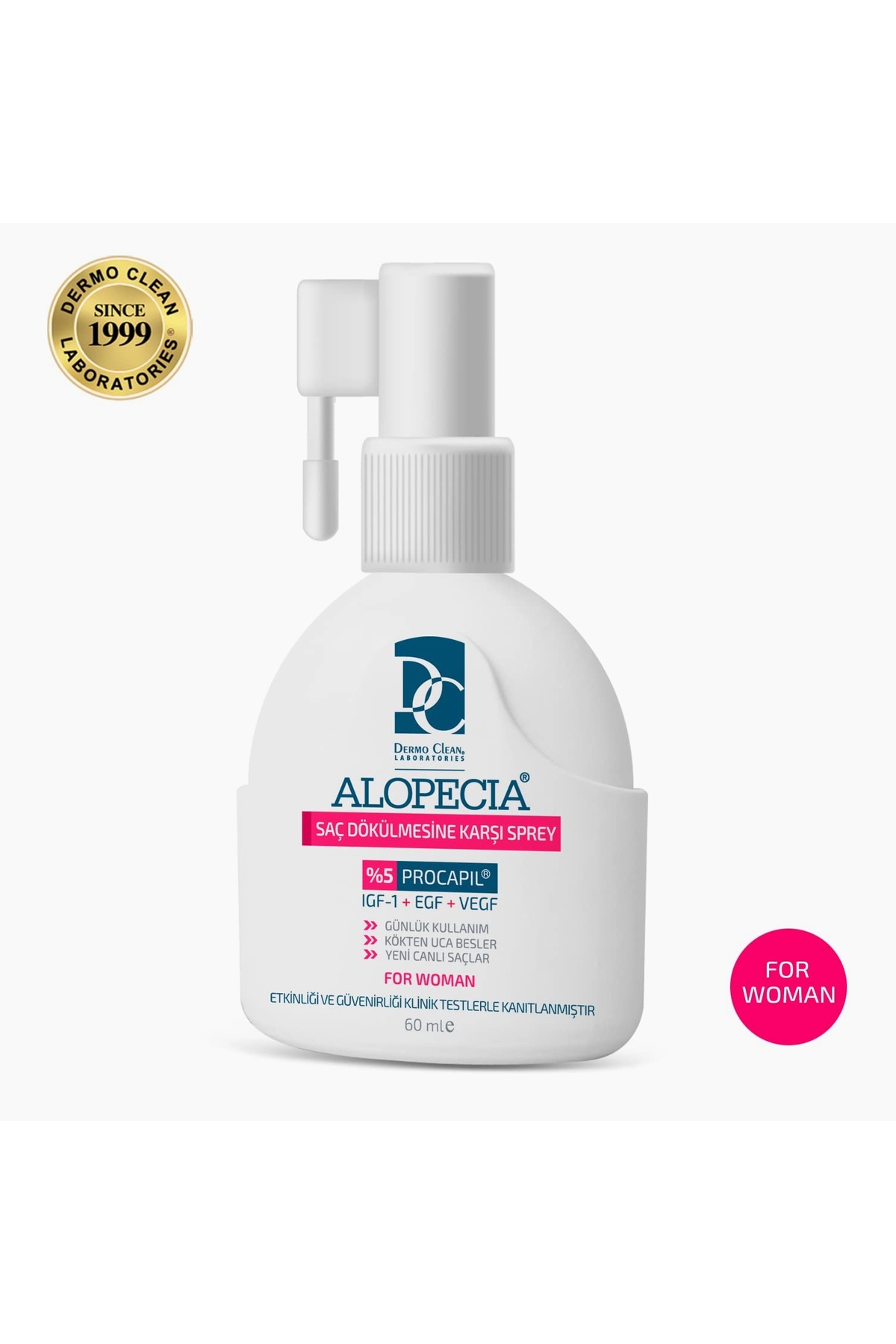 Alopecia Kadın Deri Spreyi 60 ml — DEA8690000501502 — تصویر 2 از 3