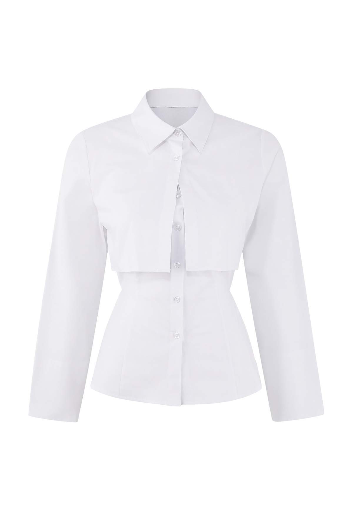 Trendyol Collection Limited Edition Weißes, zweiteiliges, figurbetontes Lycra...