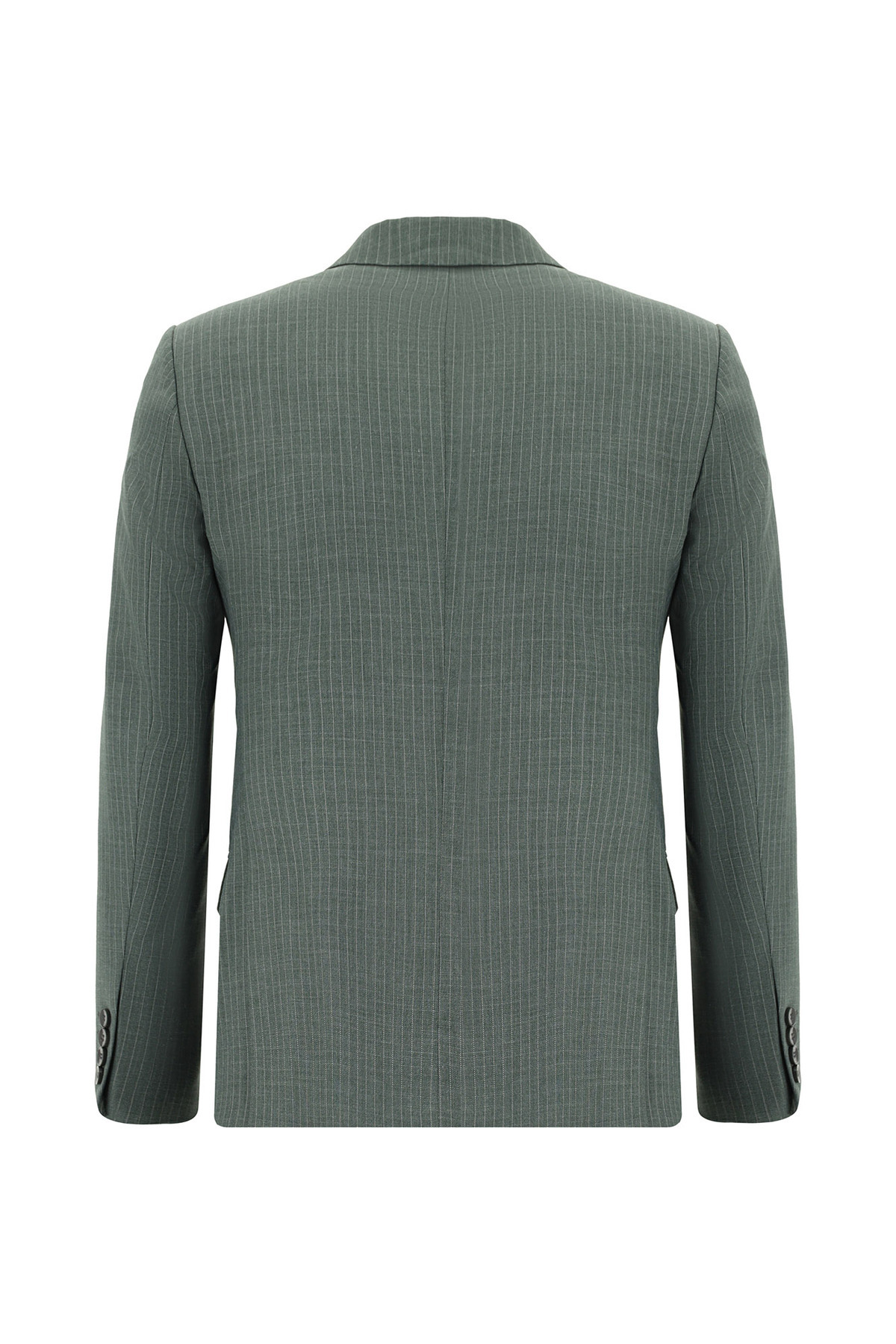 Kiğılı  6 Drop Regular Fit Standart Kesim Çizgili Kruvaze Takım Elbise - Görsel 3