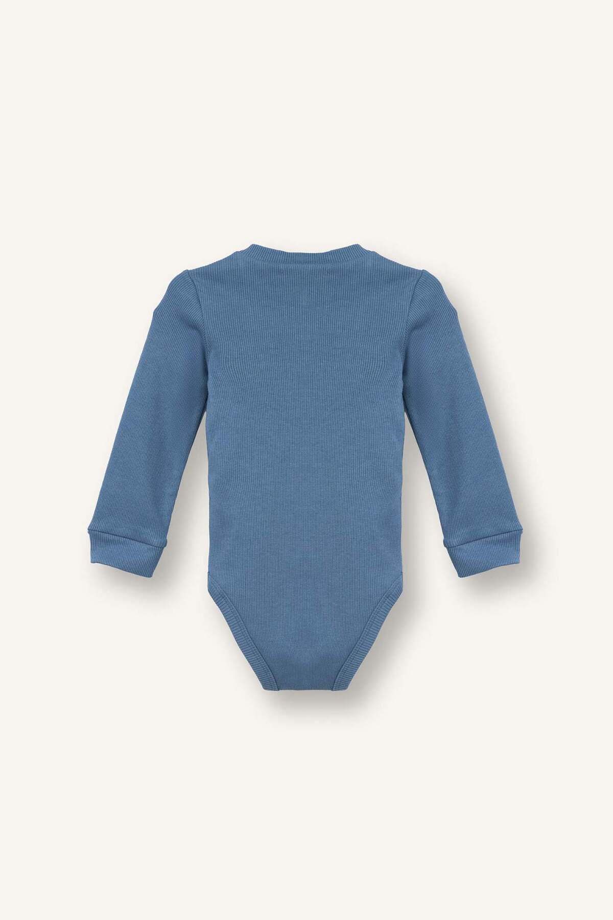 Defacto 2'li Takım Fitilli Kaşkorse Uzun Kollu Tişört Eşofman Altı Erkek Bebek F4660A525AU fotoğrafı 4 (önizleme)