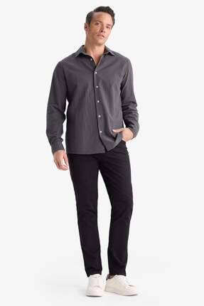 Defacto Slim Fit Dar Kesim Dar Paça Cepli Pantolon B2089AX25AU