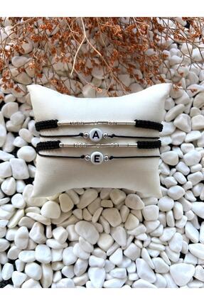 EKA TASARIM Mors Alfabesi Çift Sevgili Bilekliği 925 Ayar Gümüş Ve Harf Bilek...