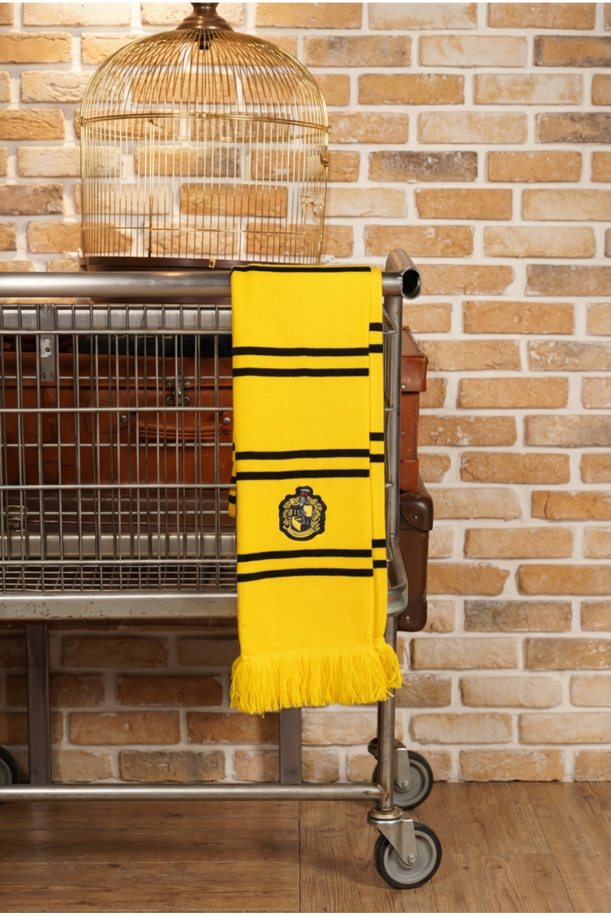 Sihir Dükkanı  Hufflepuff Atkı 18×170 Cm Lisanslı Örme Akrilik - Görsel 5