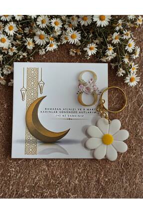 HEN GSM 10 adet papatya anahtarlık ramazan 8 mart kadinlar gunu