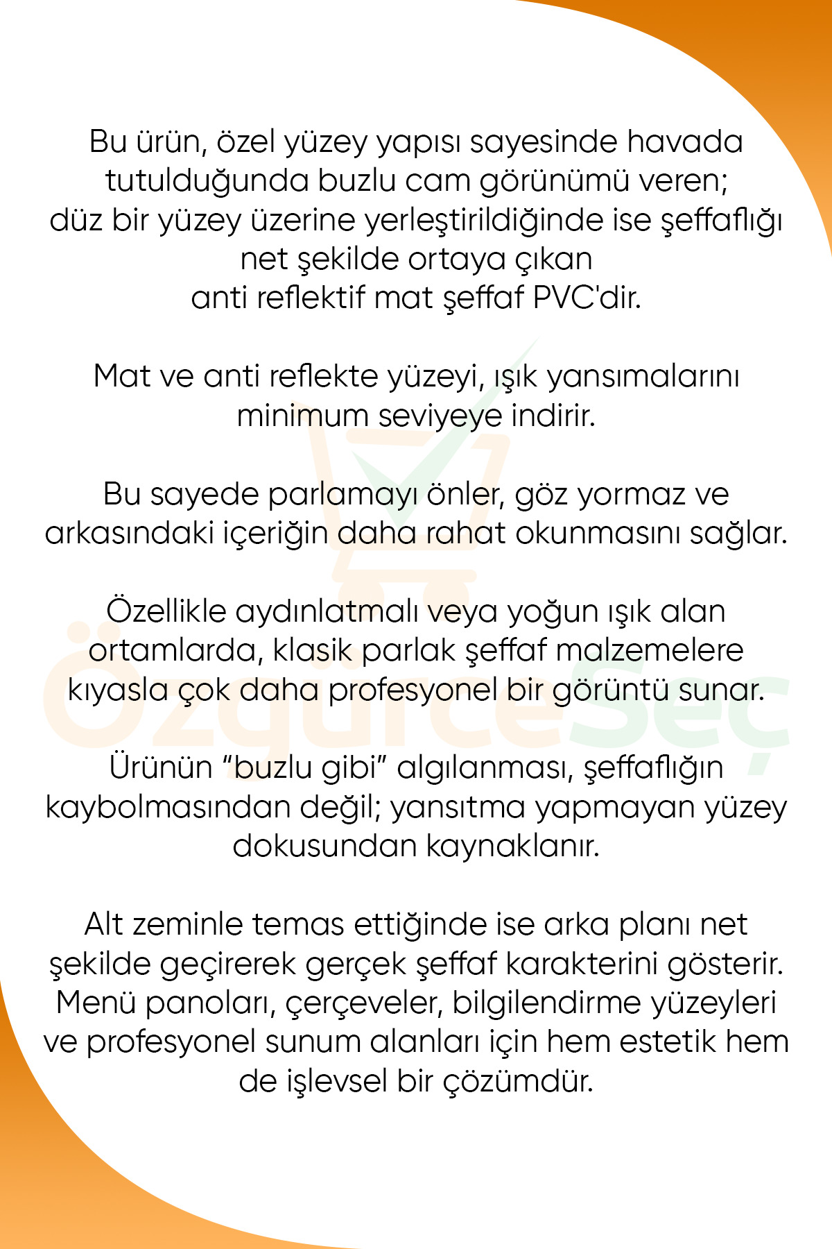 فیلتر UV شفاف 0.40 میلیمتر ضد انعکاس PVC آستات B4 (25X35)