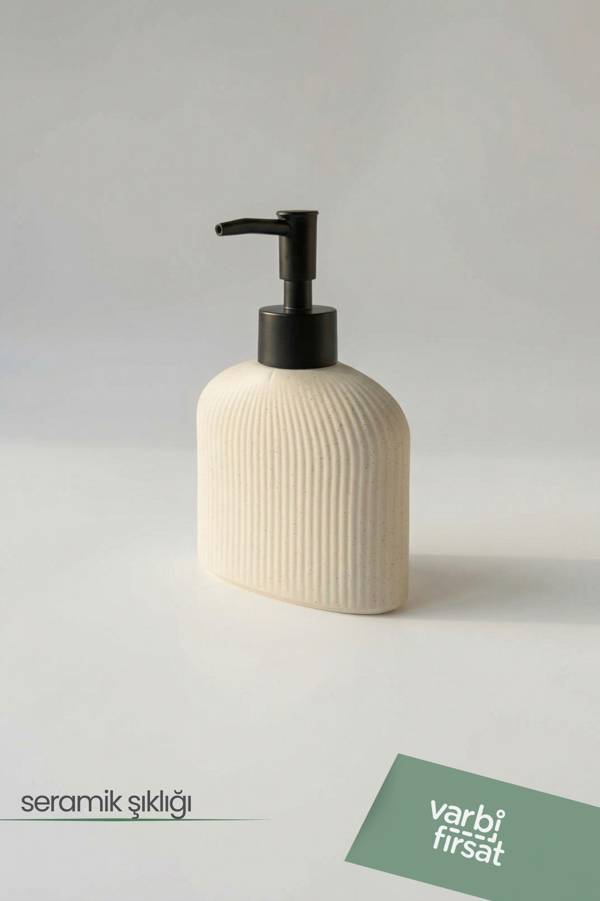 Modern Patterned Ceramic Soap Dispenser 180 ml