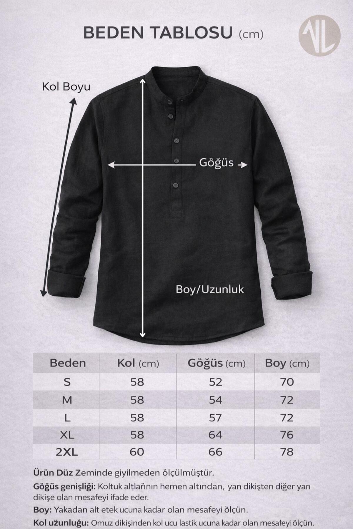 Valiberta  Hafif ve Nefes Alabilir Erkek Müslin Yarım Pat Hakim Yaka Oversize Gömlek - Siyah - Görsel 8