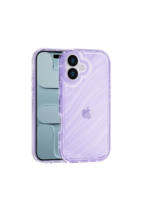 Vissona iPhone 16 Plus Uyumlu Telefon Kılıfı Kamera Çıkıntılı Kabartmalı Parl...