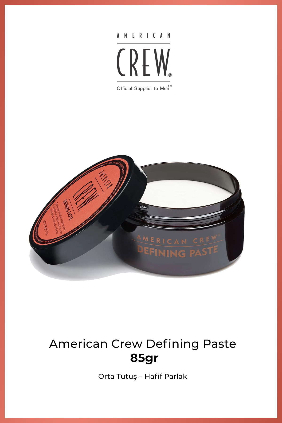 American Crew Defining Paste 85 g – Orta Tutuş & Mat Görünüm Erkek Saç Şekillendirici - Fiyatı, Yorumları