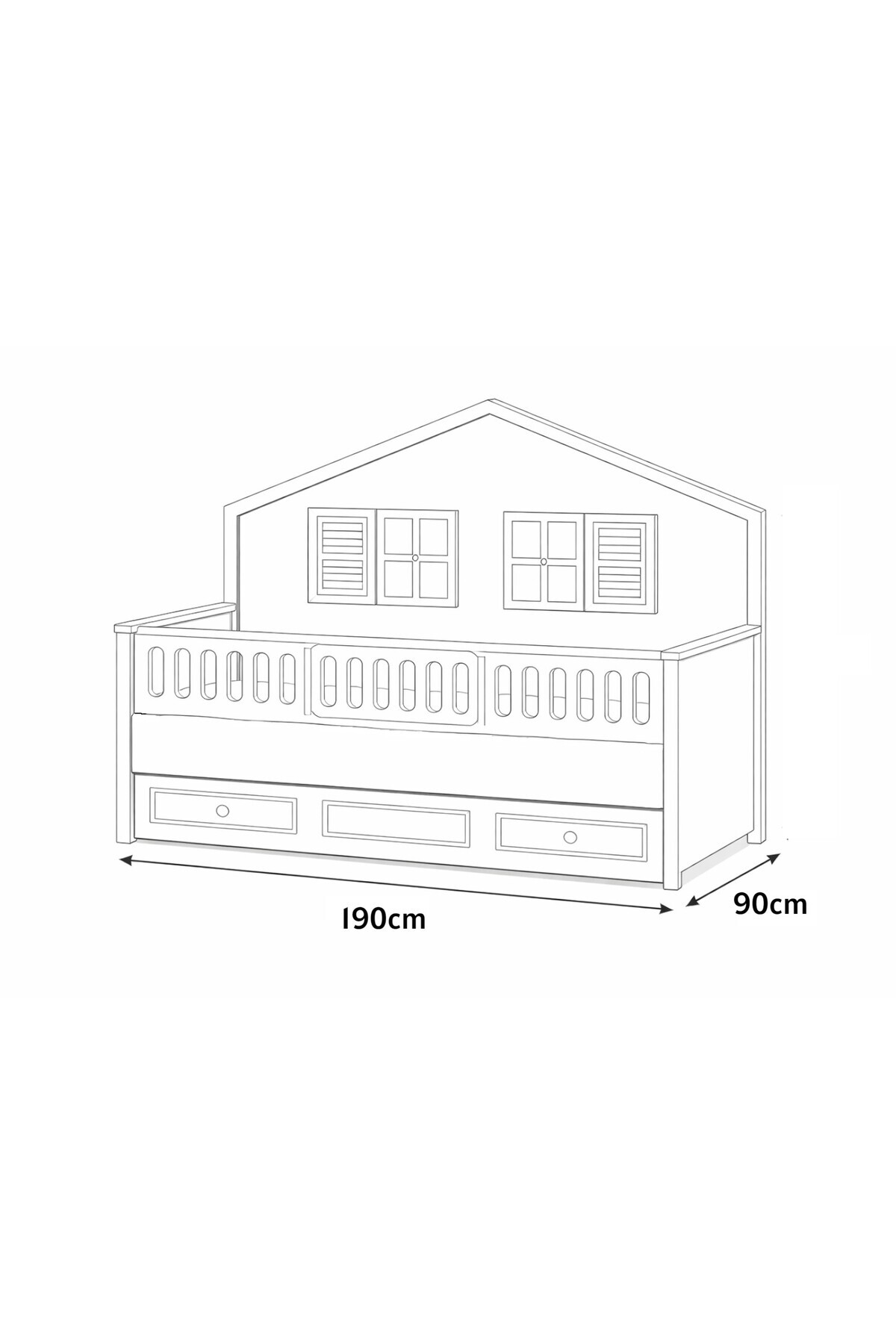 Cozibo Vizyon Mia Montessori Yavrulu Karyola Bebek Montessori 90x190 cm fotoğrafı 4 (önizleme)
