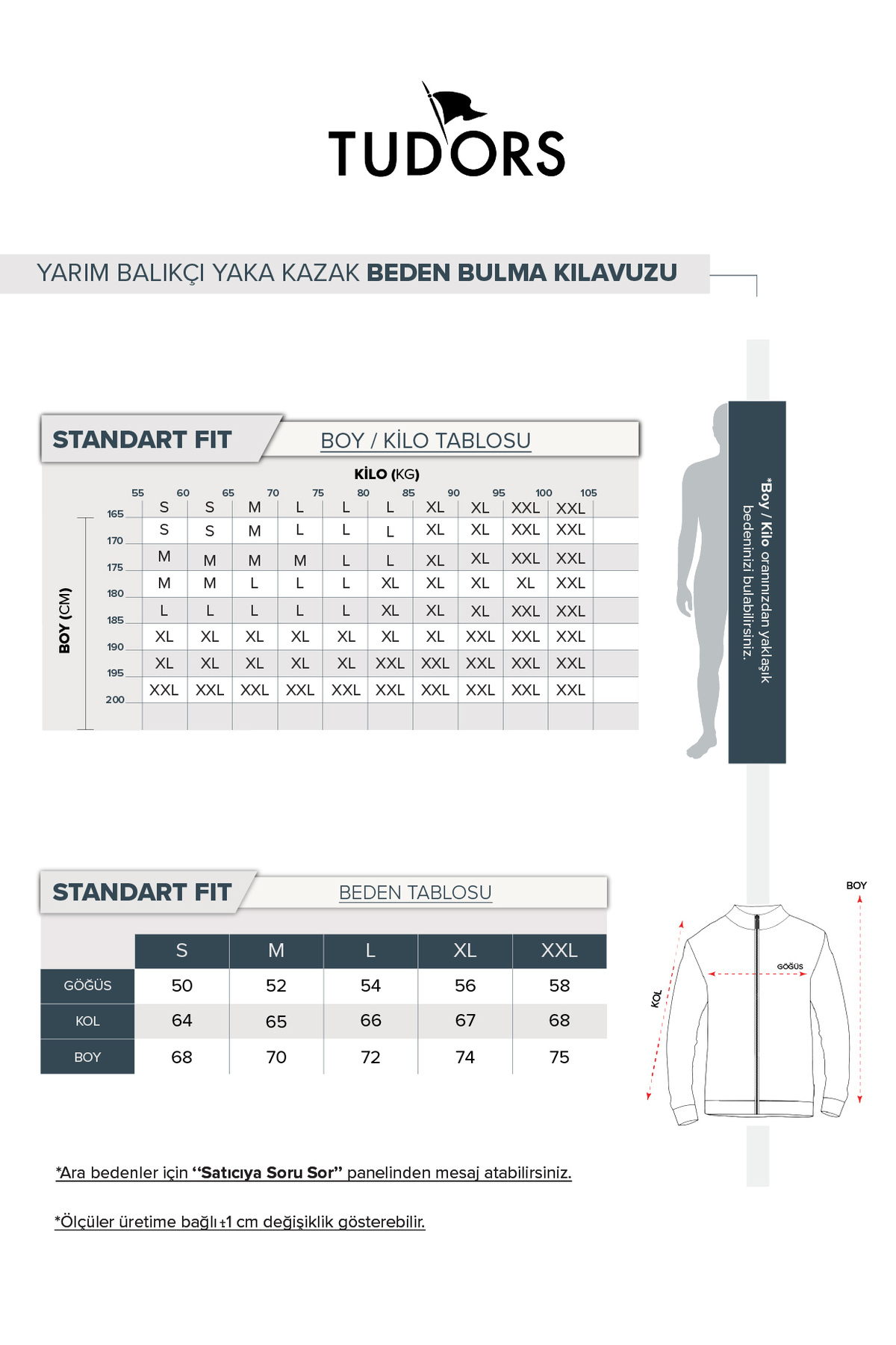 Tudors  Erkek Standart Fit Normal Kesim Desenli Yarım Balıkçı Yaka Fermuarlı Beyaz Hırka - Görsel 7