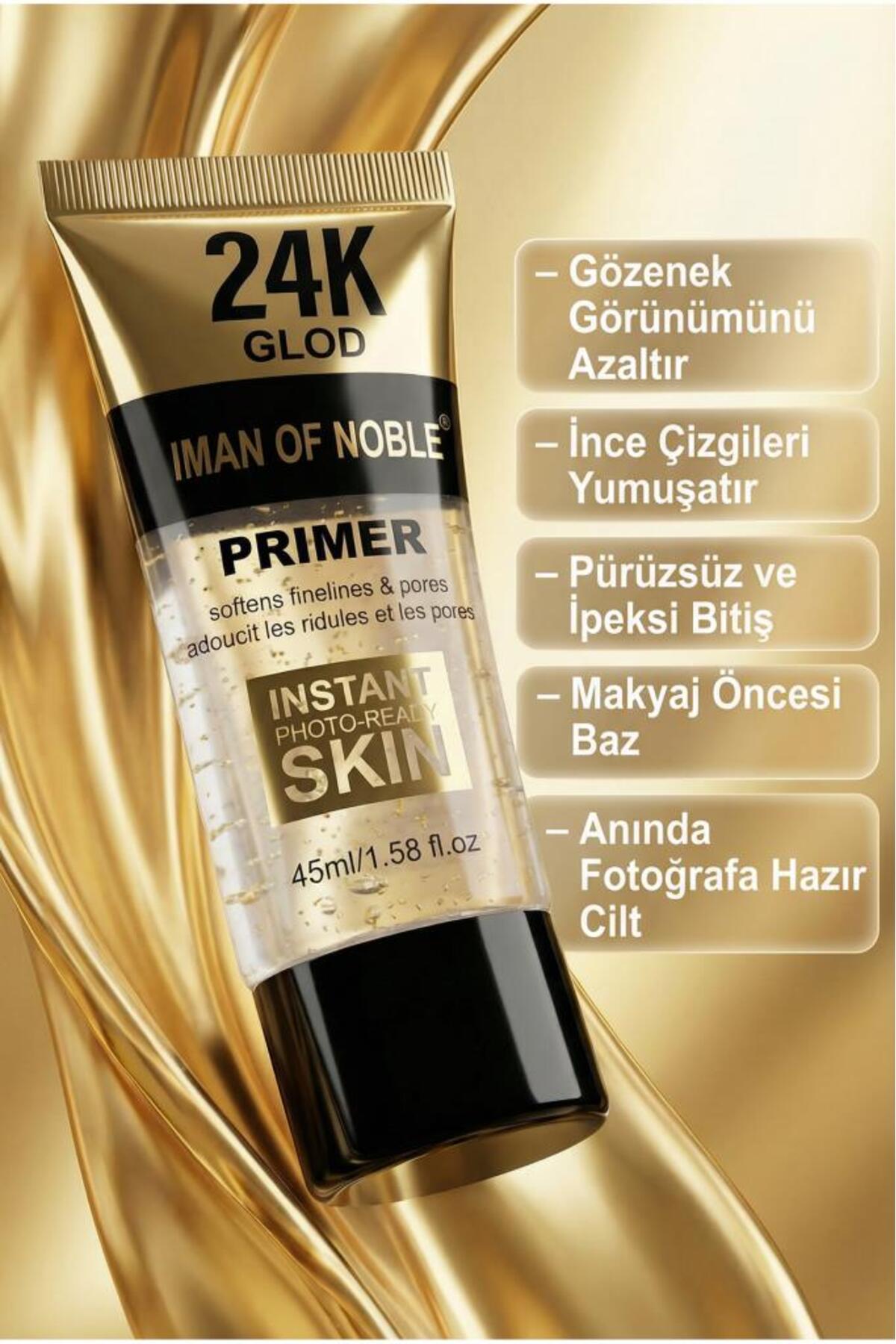 24K Gold Primer Makyaj Bazı 45 ml — سفید 44959-1