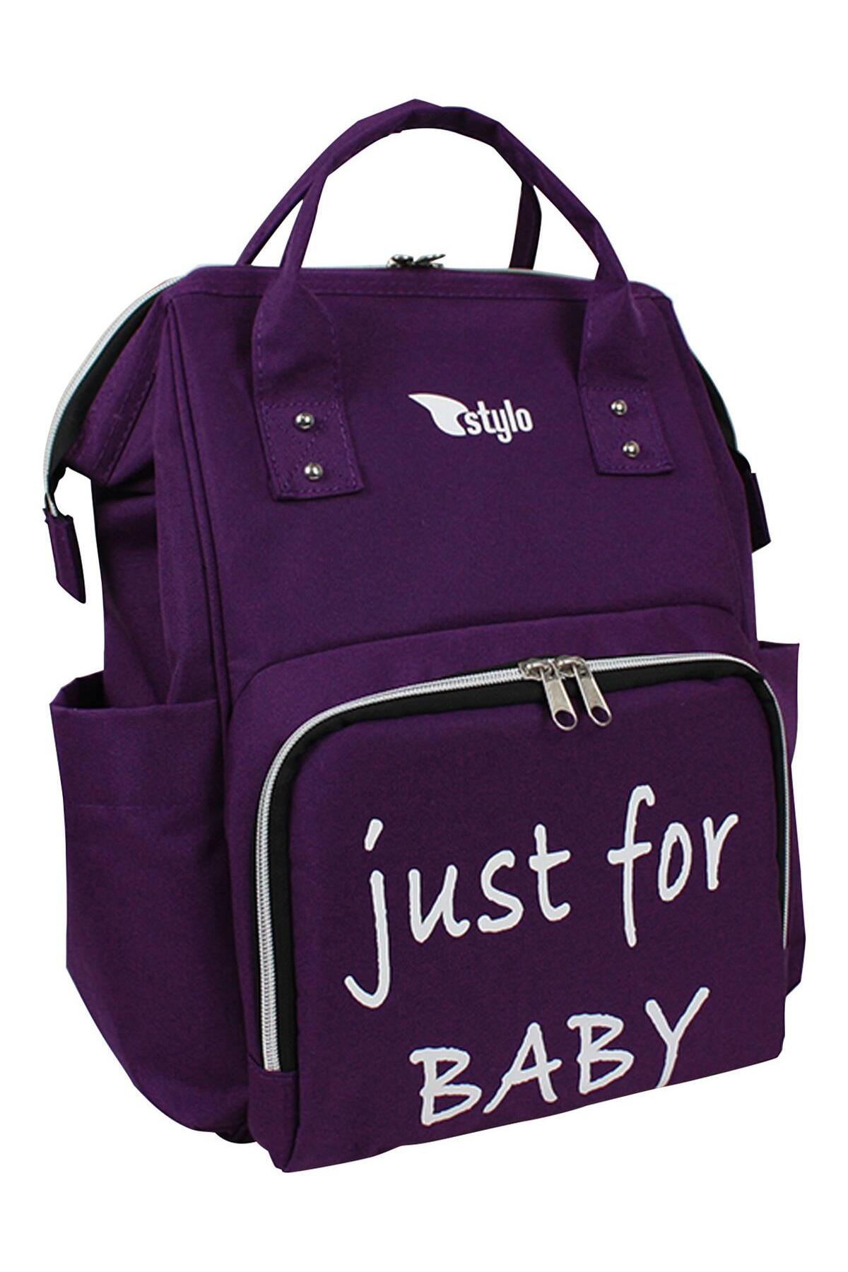 Stylo Star Takım Baskılı Just Bebek Bakım Çantası ve Termos Çanta - Lila fotoğrafı 4 (önizleme)