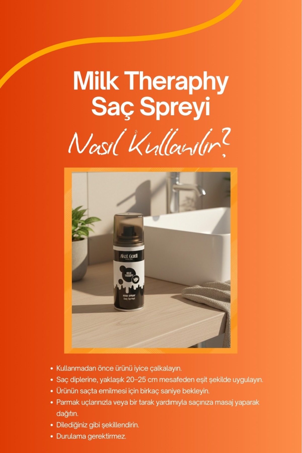 Saç Spreyi Milk Therapy 75Ml.Süt Kokusu Etkisi Seyahat Boy 3'Lü Özel Seyahat Seti — SeyahatMilk3lüSet — تصویر 2 از 5