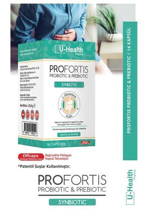 U-Health Pharma Profortis Probiyotik ve Prebiyotik Simbiyotik 14 Kapsül