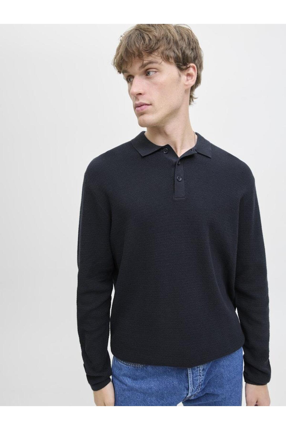 پولو بافتنی JJEGEORGE مدل LS SN جک اند جونز پولوشرت Jack & Jones