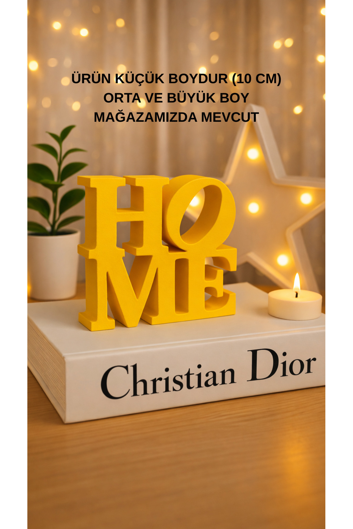 Home Text Decorative Trinket And Desktop Decor 10 Cm X 10 Cm Size
