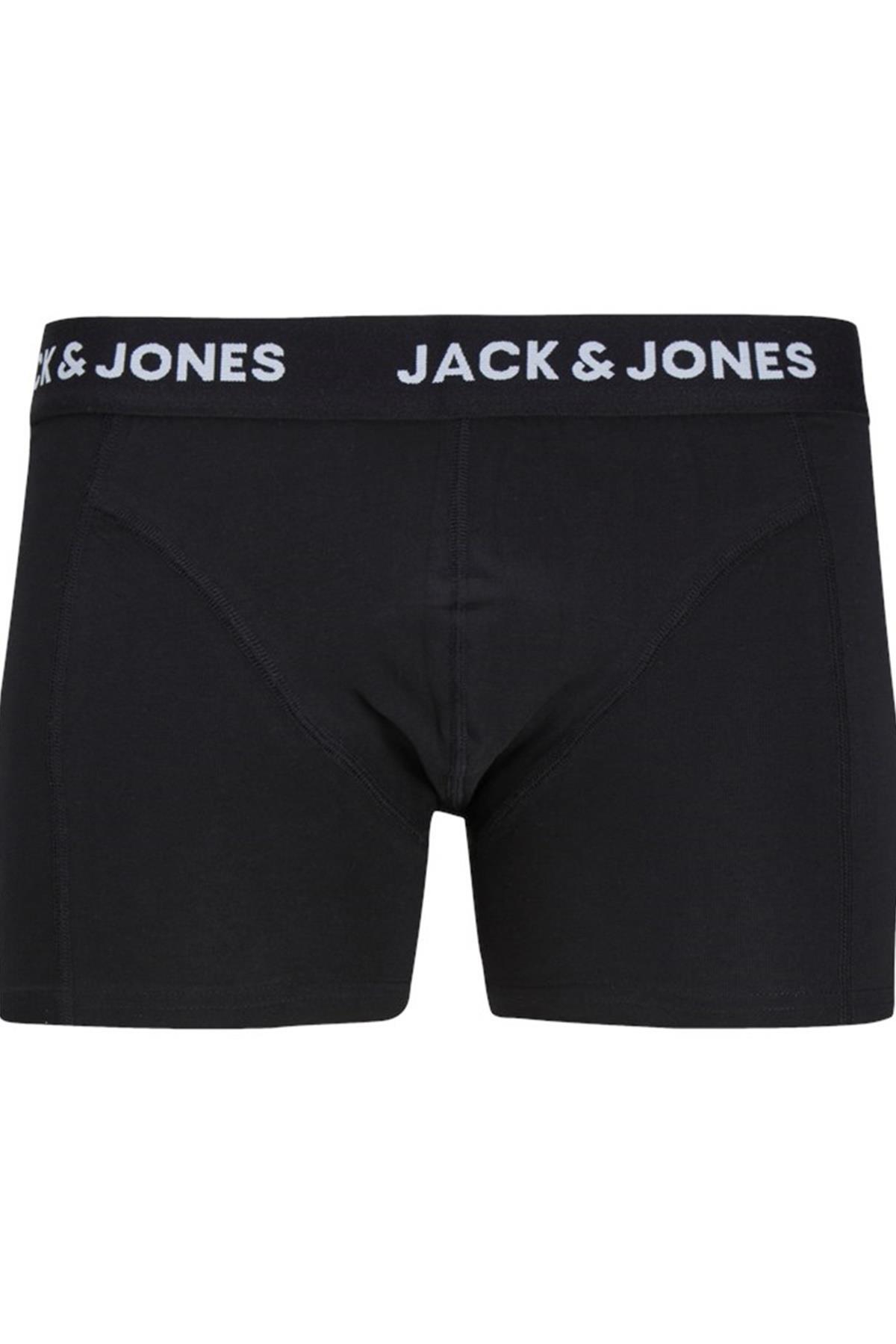 Jack & Jones  Erkek 3'lü Paket Siyah Boxer Seti - Anthony - Görsel 6